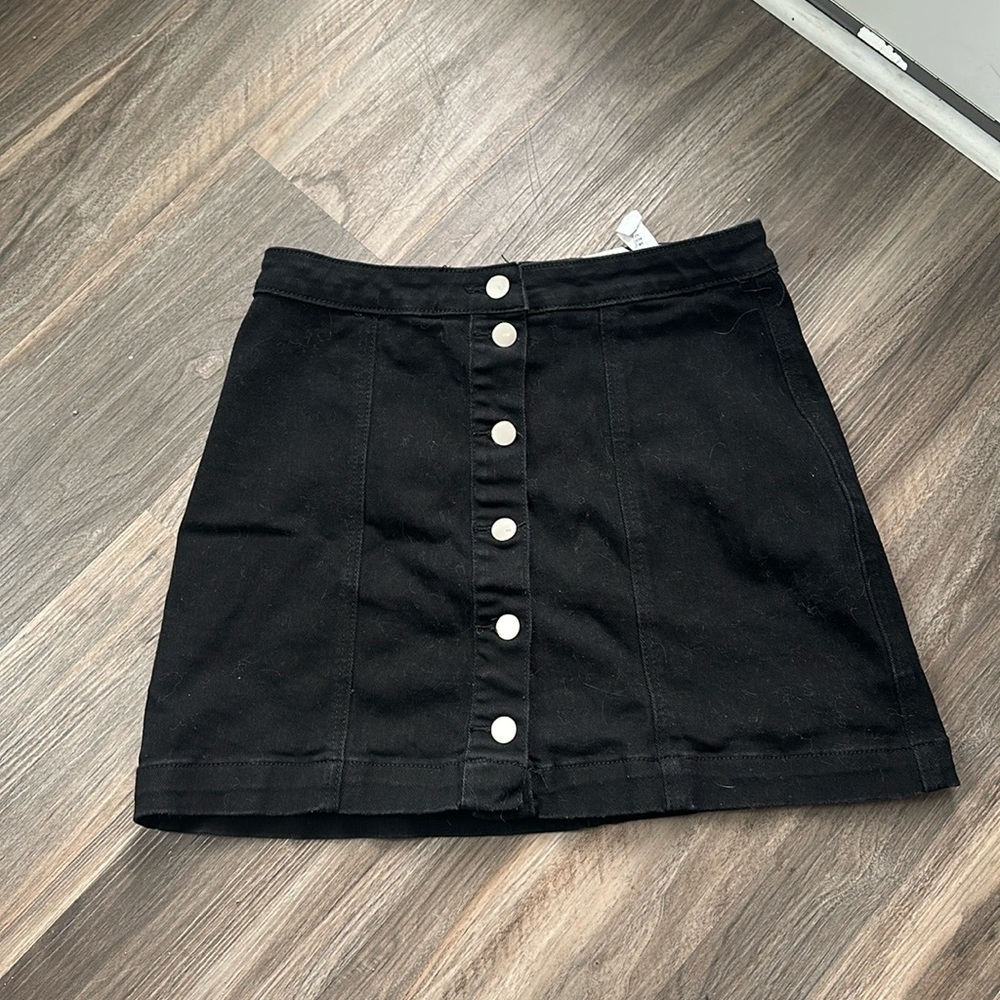 Boohoo Blue Jean Skirt